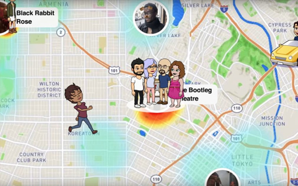 اسنیپ چیٹ میپ